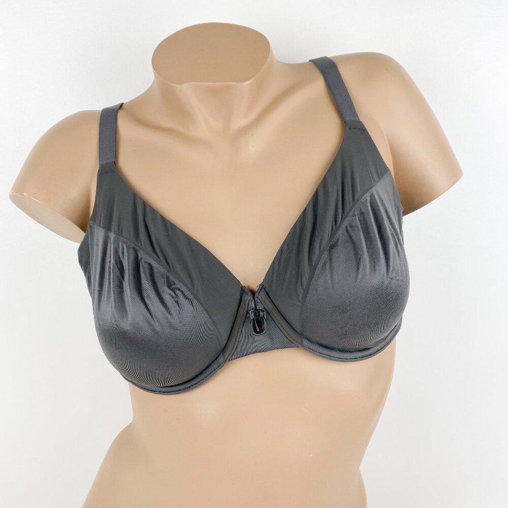 Women's DKNY Underwire Bra size 38D Storm Gray Silky Fabric